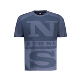 North Sails Blue Cotton Men T-Shirt -   -  North Sails.